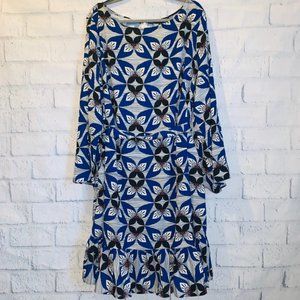 Eloquii Flounce Hem Flared Sleeve Dress